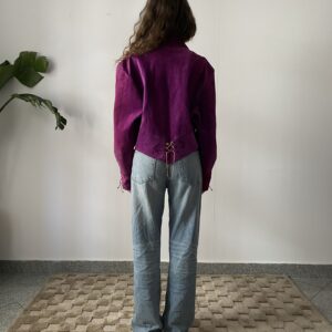Zamszowa kurtka Plum - obrazek 8