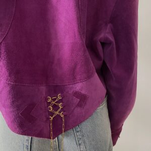 Zamszowa kurtka Plum - obrazek 7