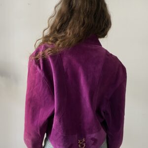 Zamszowa kurtka Plum - obrazek 5