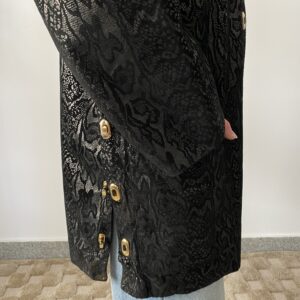 Zamszowa kurtka o dłuższym kroju Snake Print - obrazek 7