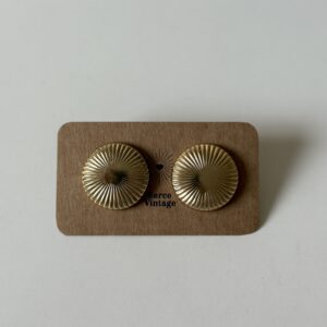 Okrągłe kolczyki w kolorze złotym