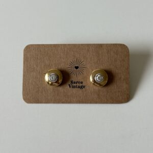 Okrągłe kolczyki z cyrkoniami