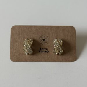 Kolczyki X z cyrkoniami