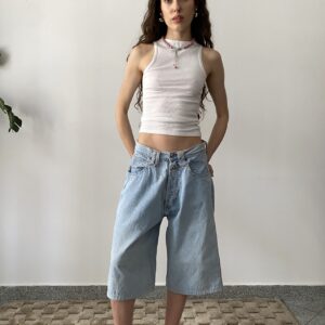 Jeansowe spodenki Baggy Dad Shorts - obrazek 2