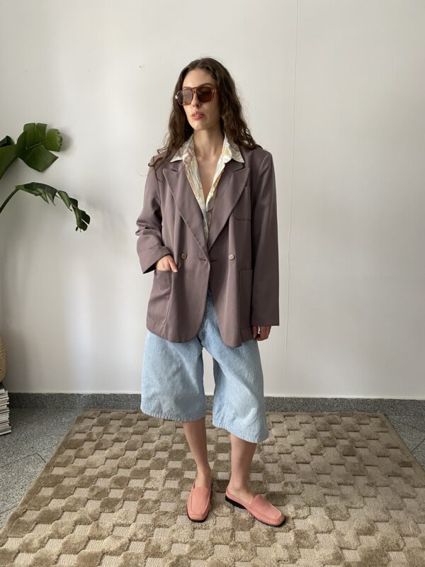 Marynarka pastel purple 70 s