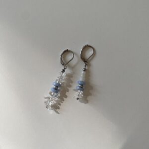 Wiszące kolczyki baby blue - obrazek 3