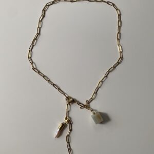 Łańcuch z charmsami no.3 gold - obrazek 2