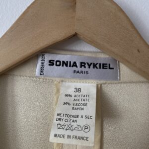 Sonia Rykiel unikatowy żakiet w kolorze ecru - obrazek 4