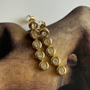 Długie kolczyki z kryształkami