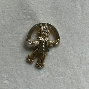 Pin Arlekin z ruchomymi nogami