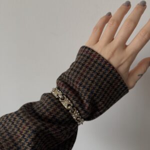 Bransoleta vintage zdobiona cyrkoniami