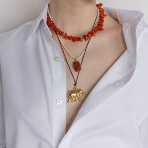 Naszyjnik z czerwonego koralu