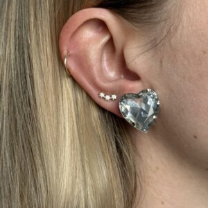 Klipsy Kryształowe Serca