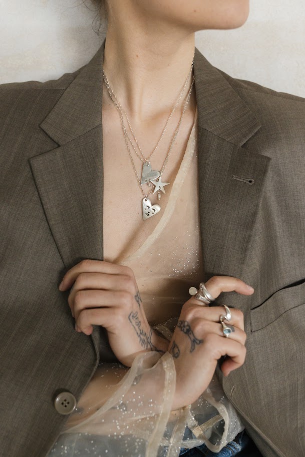 Naszyjnik Heart Buśka pearl - obrazek 3