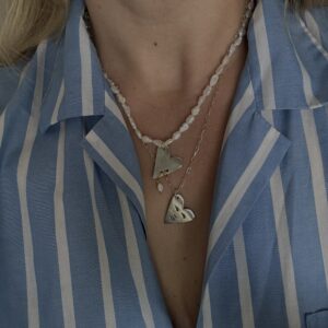Naszyjnik Heart Piercing pearl no2